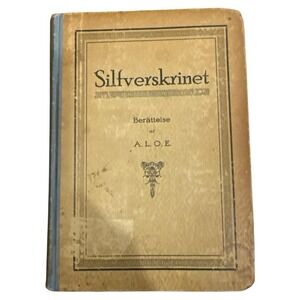 Silfrverskrinet Berattelse Af A.L.O.E. 1891 Antique Swedish Book